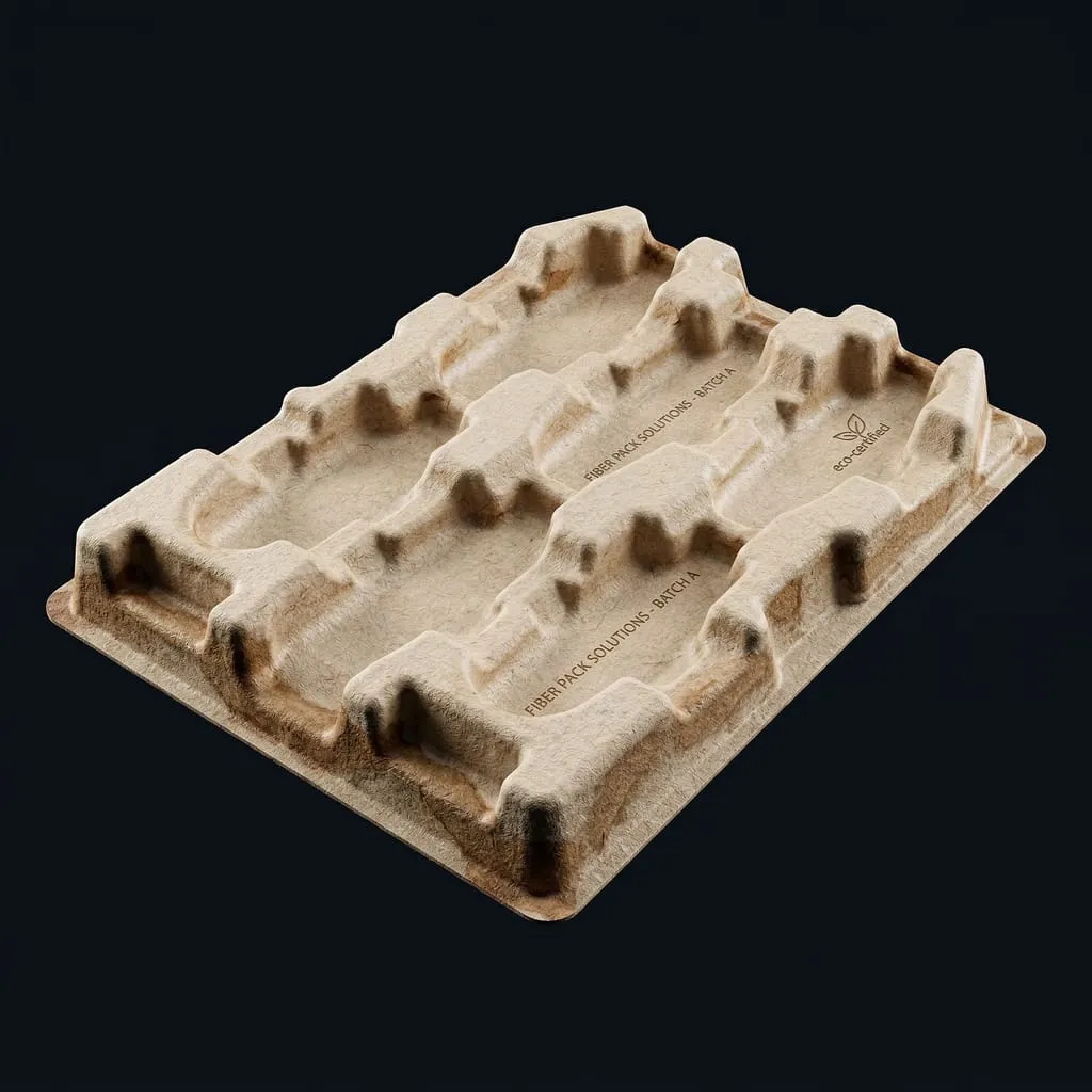 Paper Tray Brown Virgin Fibre Transport Tray 100% Paper Recyclable — Scafa Thermoforming