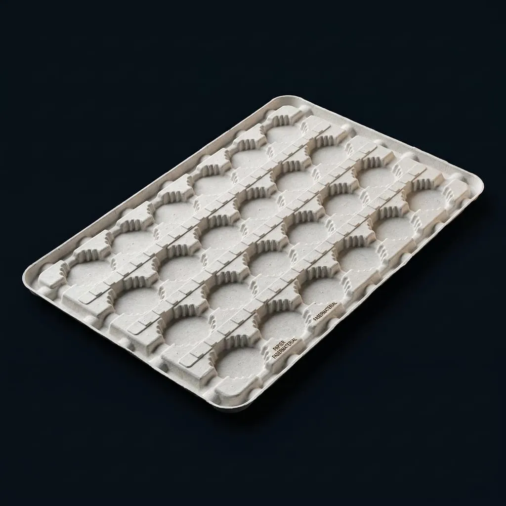 Paper Cavity Tray White Virgin Fibre Multi-Cavity Assortment Tray Recyclable — Scafa Thermoforming